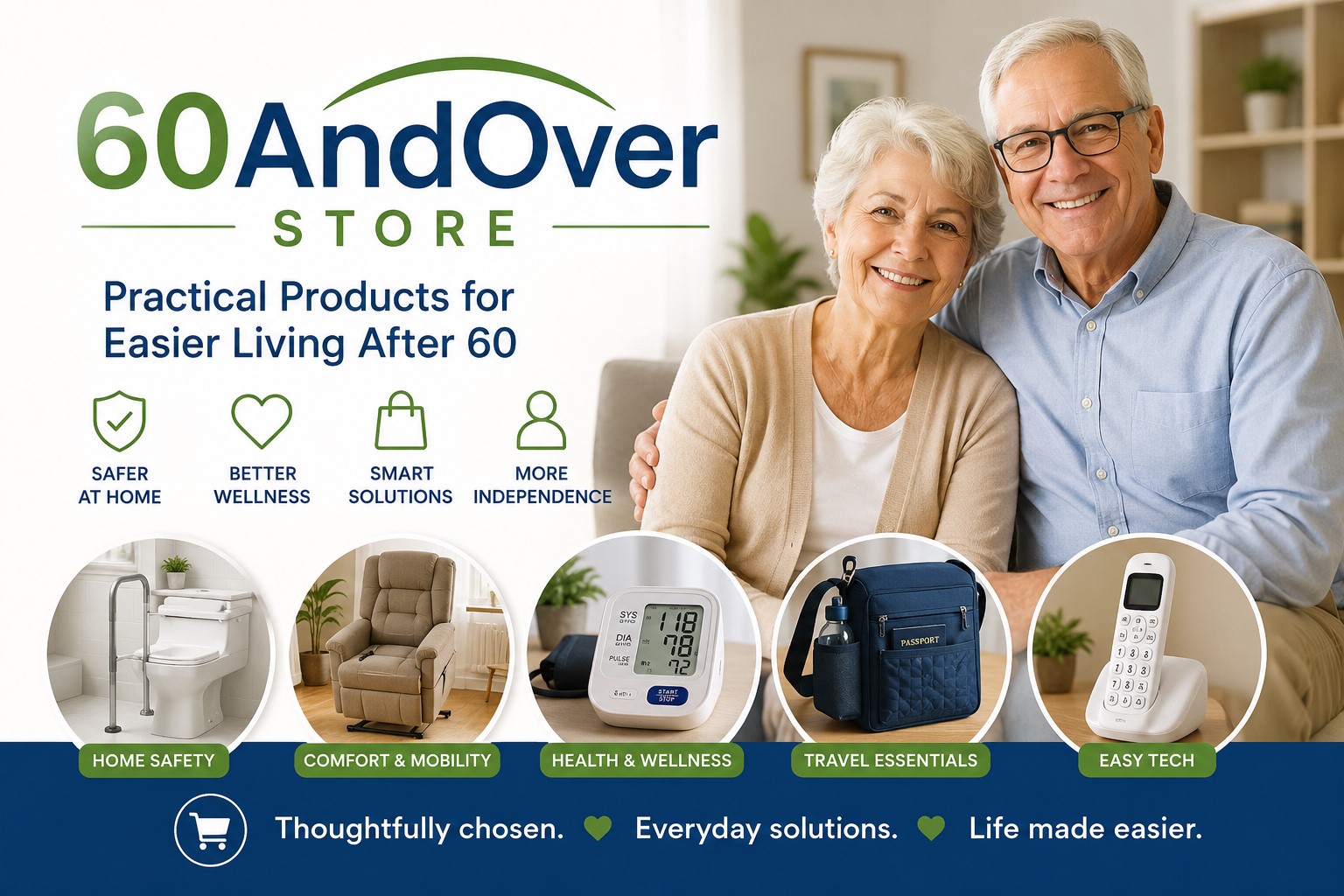 60AndOver Store | Practical Products for Easier Living After 60